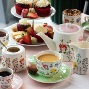 Floral High Tea Serving Ware